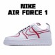 Nike Air Force 1 Low Pánské a dámské CK7215 100 Červené Bílý běžné boty