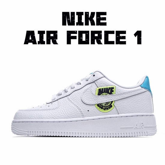 Nike Air Force 1 Low Pánské a dámské CT1414 100 Bílý Modrý běžné boty