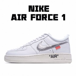 Nike Air Force 1 Low Virgil Abloh Off-Bílý AO4297-100 Pánské a dámské běžecké boty