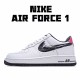 Nike Air Force 1 Low Bílý Černá Červené běžné boty DA4657 100 Pánské a dámské