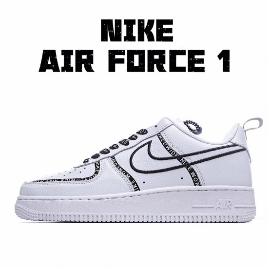 Nike Air Force 1 Low Bílý Černá CK7216 100 Pánské a dámské běžné boty