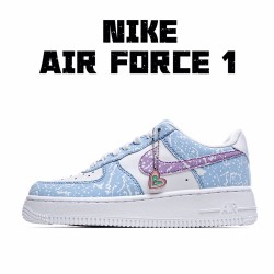 Nike Air Force 1 Low Bílý Modrý CZ6928-100 dámskés běžecké boty