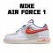 Nike Air Force 1 Low Bílý Modrý Červené běžné boty 318988 110 AF1 Pánské a dámské 