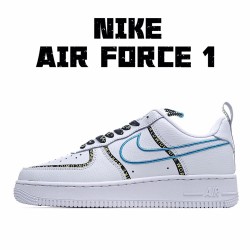 Nike Air Force 1 Low Bílý Modrý běžné boty CK7213 100 Pánské a dámské 