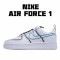 Nike Air Force 1 Low Bílý Modrý běžné boty CK7213 100 Pánské a dámské 