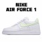 Nike Air Force 1 Low Bílý Zelená 315115-155 Pánské a dámské běžné boty