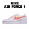 Nike Air Force 1 Low Bílý oranžový 315115 108 AF1 Pánské a dámské běžné boty 