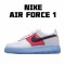 Nike Air Force 1 Low Bílý Červené Černá CT2295-110 Pánské a dámské běžecké boty