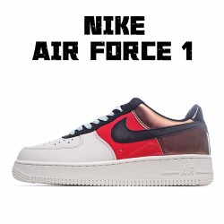 Nike Air Force 1 Low Bílý Červené Hnědý CT3429 900 AF1 Pánské a dámské běžné boty 