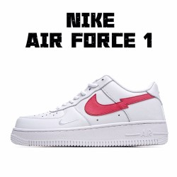 Nike Air Force 1 Low Bílý Červené CW7577 100 AF1 Pánské a dámské běžné boty 