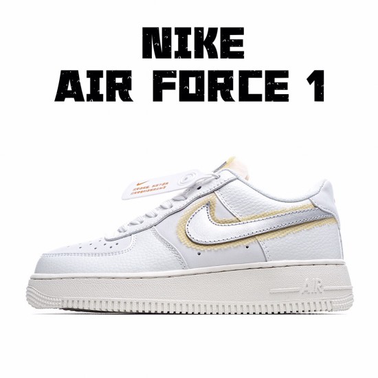 Nike Air Force 1 Low Bílý stříbrný Žlutá Běžecké boty CZ8104 100 AF1 Unsiex