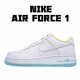 Nike Air Force 1 Low Bílý Žlutá Modrý běžné boty CZ8132 100 Pánské a dámské AF1