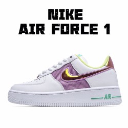 Nike Air Force 1 Low dámskés CW5592 100 Bílý Zlato běžné boty 