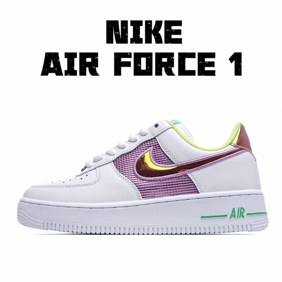 Nike Air Force 1 Low dámskés CW5592 100 Bílý Zlato běžné boty