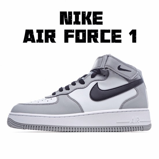 Nike Air Force 1 Mid Šedá Černá Bílý 554724 092 AF1 Pánské a dámské běžné boty