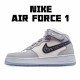 Nike Air Force 1 MID Pánské a dámské běžné boty CT1266 700 Šedá Bílý Černá AF1 Pánské a dámské