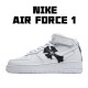 Nike Air Force 1 Mid Bílý Černá 315123-111 Pánské a dámské DIY běžecké boty