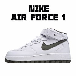 Nike Air Force 1 Mid Bílý Zelená AA1116-999 Pánské a dámské běžecké boty