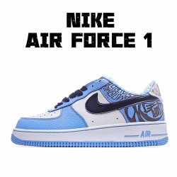 Nike Air Force 1 Prmclot Bílý Černá Modrý běžné boty AF1 Pánské a dámské BMB490-M5-C1 