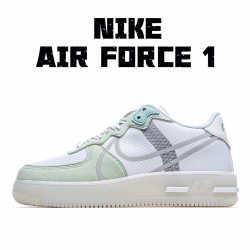 Nike Air Force 1 React QS Bílý Zelená běžné boty CQ8879 111 Pánské a dámské 