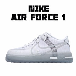 Nike Air Force 1 React QS Whtie Šedá běžné boty CQ8879 100 AF1 Pánskés 