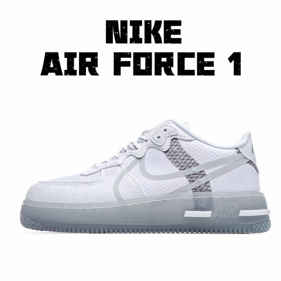 Nike Air Force 1 React QS Whtie Šedá běžné boty CQ8879 100 AF1 Pánskés