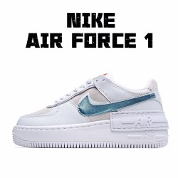 Nike dámské Air Force 1 Shadow běžné boty DA4286 100 Ice Modrý Bílý AF1 dámskés 