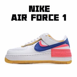 Nike dámské Air Force 1 Shadow Bílý Modrý Červené běžné boty CI0919 105 dámskés 