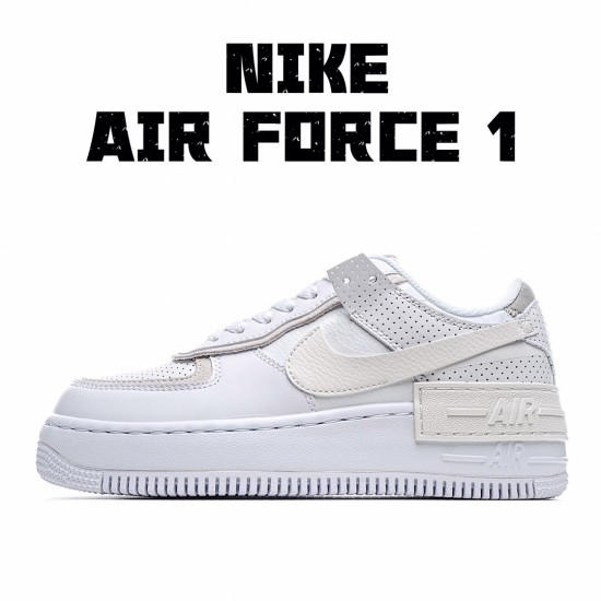 Nike dámské Air Force 1 Shadow dámskés CZ8017 100 Bílý Béžový běžné boty