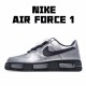 Peaceminusone x Nike Air Force 1 Pánské a dámské AQ3692 100 Černá stříbrný běžné boty