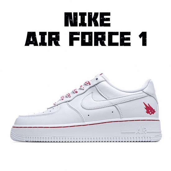 Travis Scott x Air Force 1 Low Pánské a dámské CT9225 188 Bílý Červené běžné boty