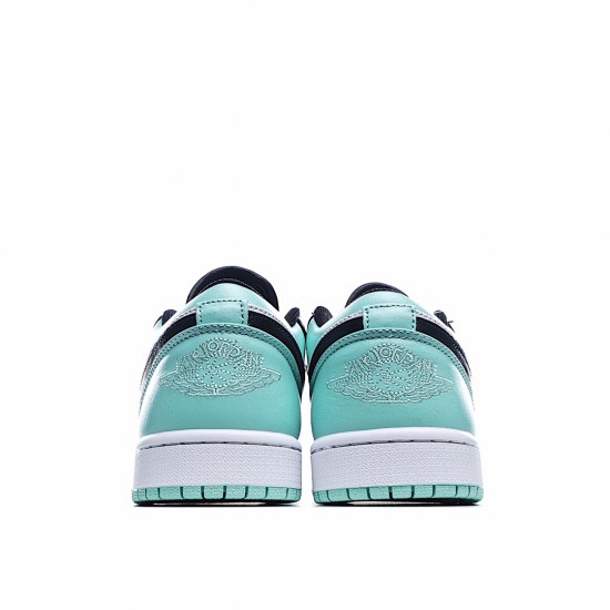 Air Jordan 1 Low Modrý Bílý Černá běžecké boty 553558 117 AJ1 teniska Pánské a dámské Jordan