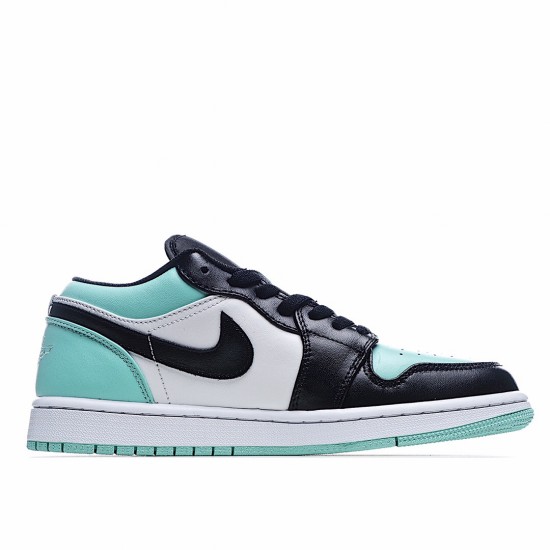 Air Jordan 1 Low Modrý Bílý Černá běžecké boty 553558 117 AJ1 teniska Pánské a dámské Jordan