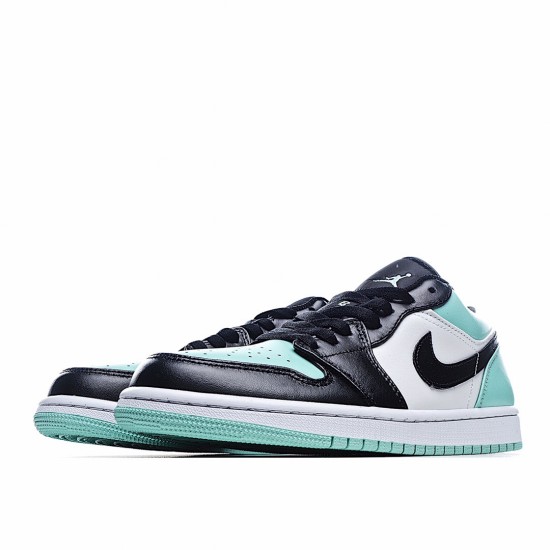 Air Jordan 1 Low Modrý Bílý Černá běžecké boty 553558 117 AJ1 teniska Pánské a dámské Jordan