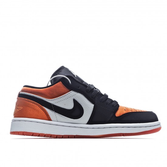 Air Jordan 1 Low oranžový Bílý Černá běžecké boty 553558 010 Pánské a dámské AJ1 teniska Jordan