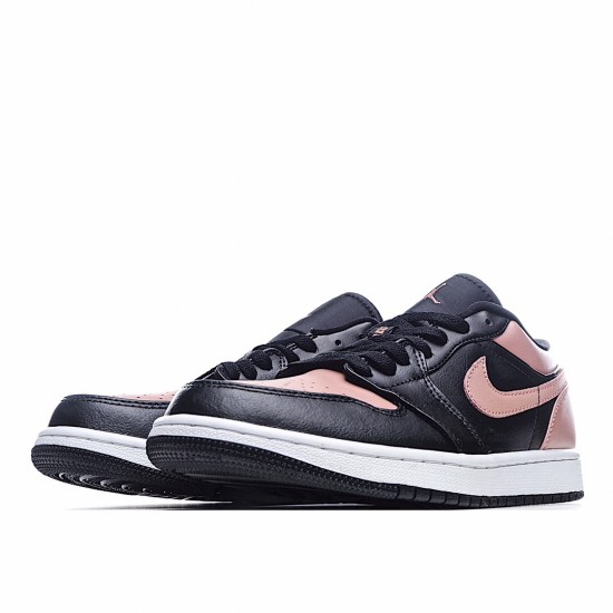 Air Jordan 1 Low Růžový Černá běžecké boty Pánské a dámské 553558 034 AJ1 teniska Jordan