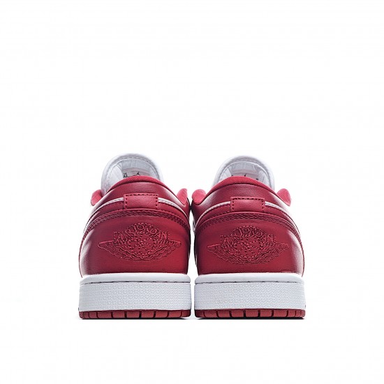 Air Jordan 1 Low Whtie Červené běžecké boty 553558 611 Pánské a dámské AJ1 teniska Jordan