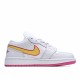 Air Jordan 1 Low Whtie Žlutá běžecké boty CV4610 100 Pánské a dámské AJ1 teniska Jordan