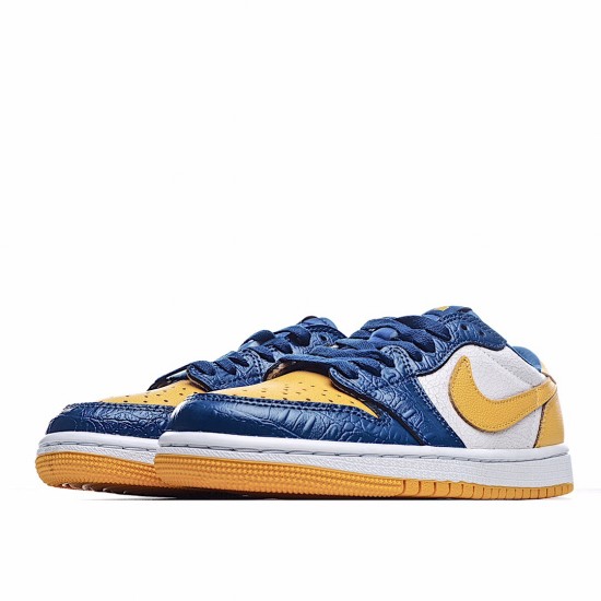 Air Jordan 1 Low Žlutá Černá Modrý běžecké boty CZ6909 200 dámskés Jordan