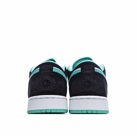 Air Jordan 1 Low Černá Bílý Modrý CQ9828-131 Pánské a dámské běžné boty