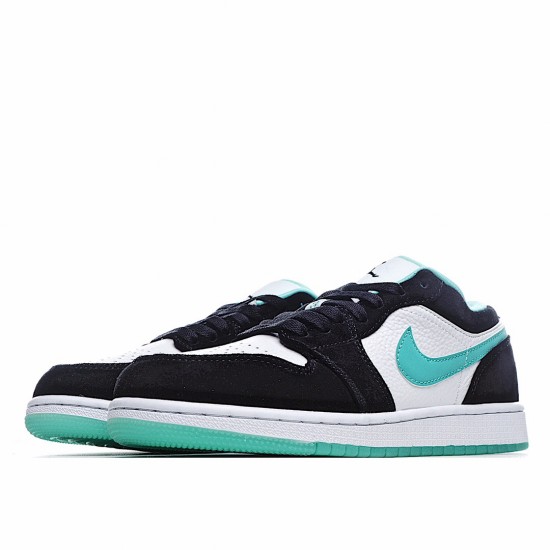 Air Jordan 1 Low Černá Bílý Modrý CQ9828-131 Pánské a dámské běžné boty