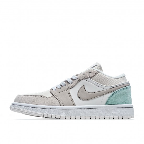 Air Jordan 1 Low Šedá Zelená Bílý běžecké boty CV3043 100 AJ1 teniska Pánské a dámské Jordan