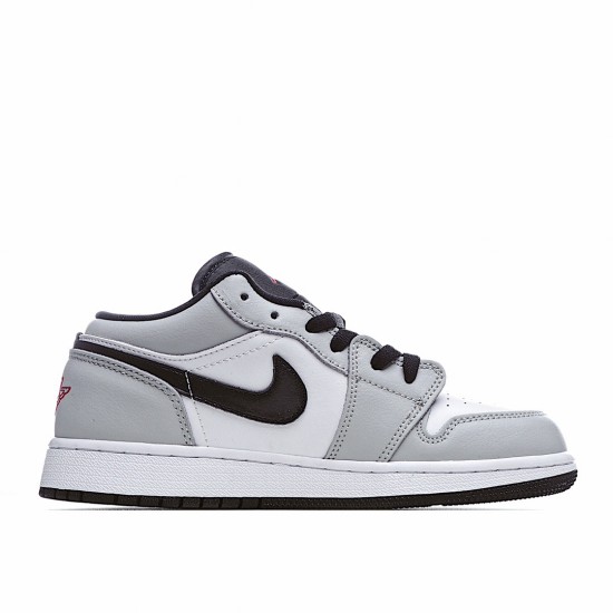 Air Jordan 1 Low SvětloSmoke Šedá 553560-030 Pánské a dámské běžné boty