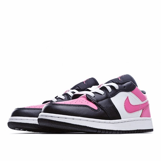 Air Jordan 1 Low Růžový Bílý Černá 554723 106 dámskés AJ1 teniska Jordan