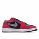 Air Jordan 1 Low Červené Černá běžecké boty 553558 036 AJ1 teniska Pánské a dámské Jordan