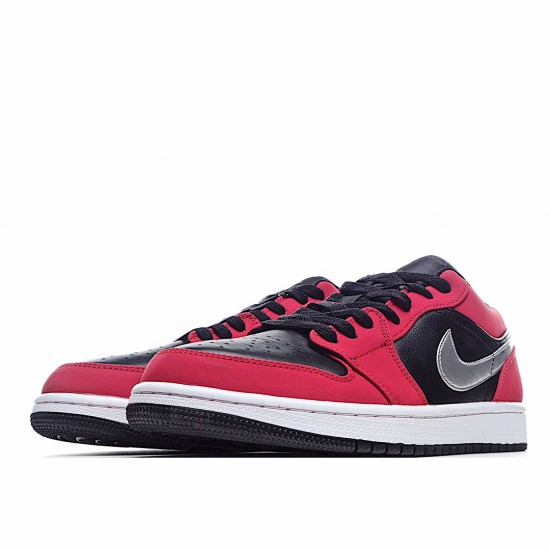 Air Jordan 1 Low Červené Černá běžecké boty 553558 036 AJ1 teniska Pánské a dámské Jordan