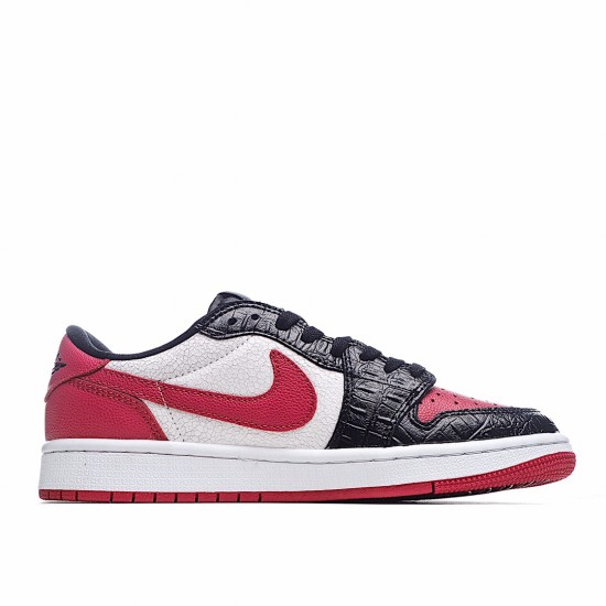 Air Jordan 1 Low Červené Bílý Černá CW0192-200 Pánské a dámské běžné boty