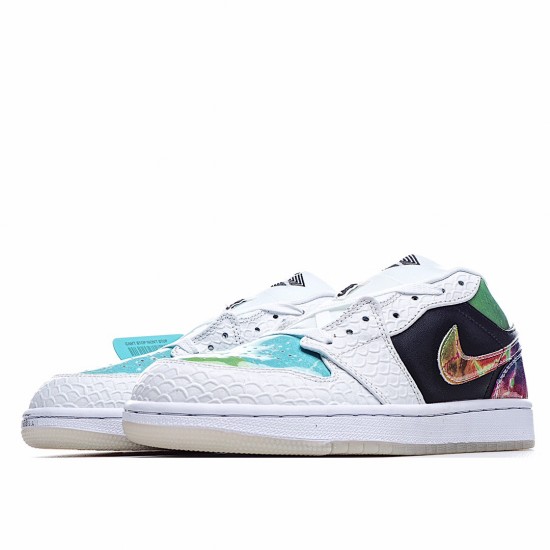 Air Jordan 1 Low Bílý Černá Zelená běžecké boty CW7309 090 Pánské a dámské AJ1 teniska Jordan