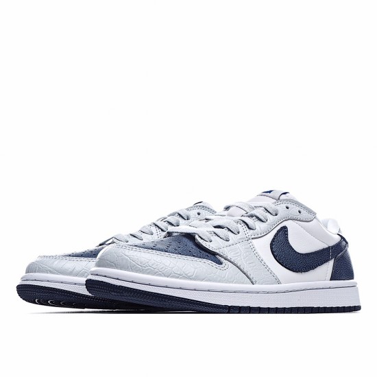 Air Jordan 1 Low Bílý Modrý Jordan CW8576 200 Pánské a dámské AJ1 teniska běžecké boty