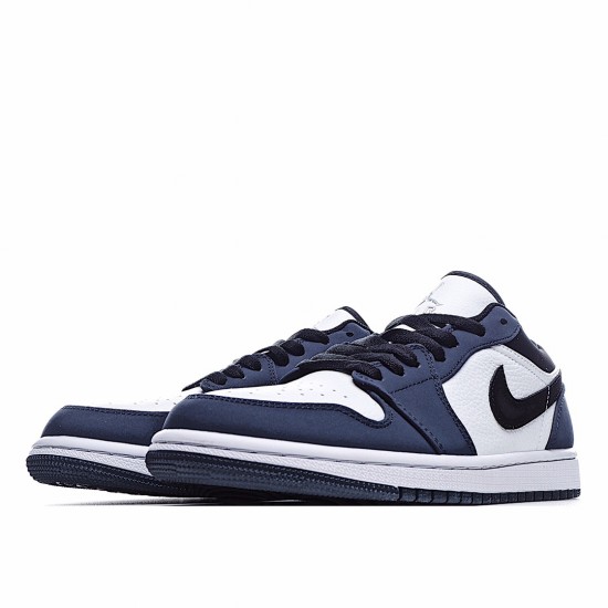 Air Jordan 1 Low Bílý Deep Modrý běžecké boty 309192 101 AJ1 teniska Pánské a dámské Jordan